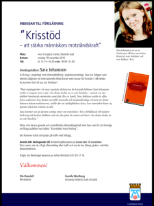 Inbjudan Västerås Stad Krisstöd
